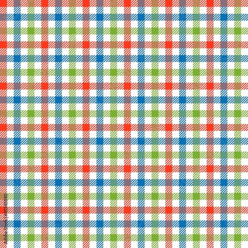 Karo Tischdecken Muster BUNT - endlos