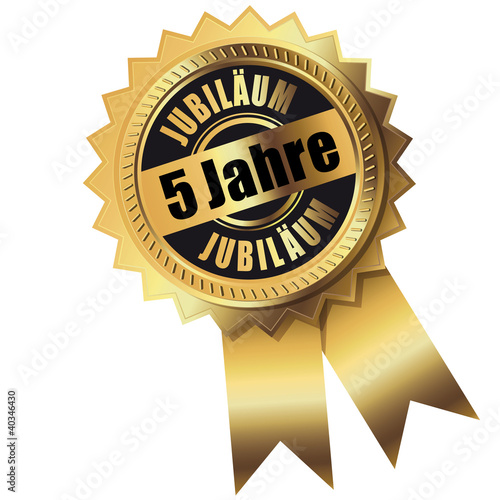 5 Jahre - Jubiläum gold