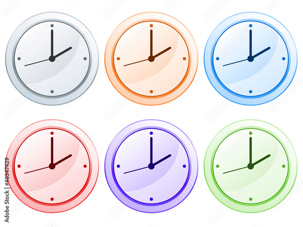 Horloges de couleur Horloges de couleur