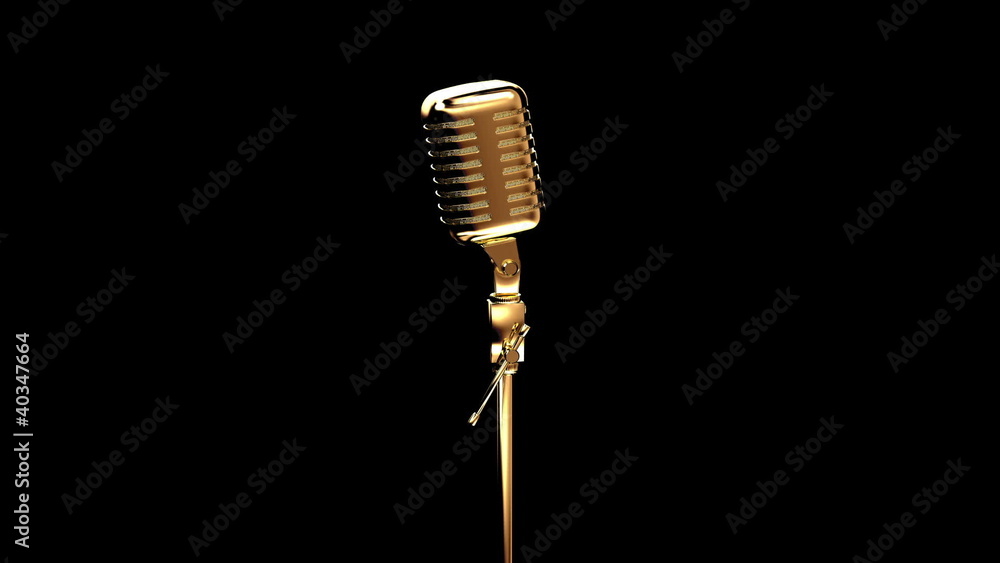 Gold ribbon microphone