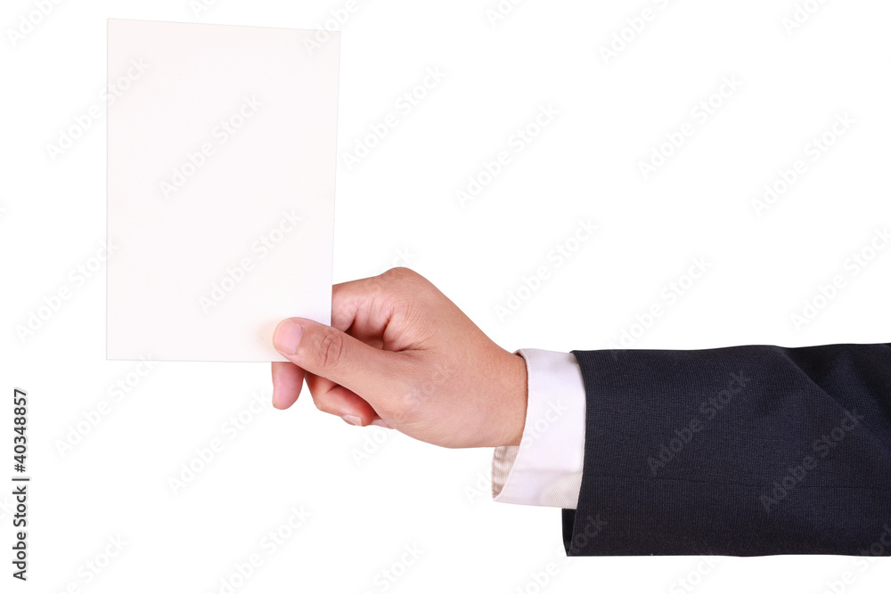 business man hold blank paper business man hold blank paper