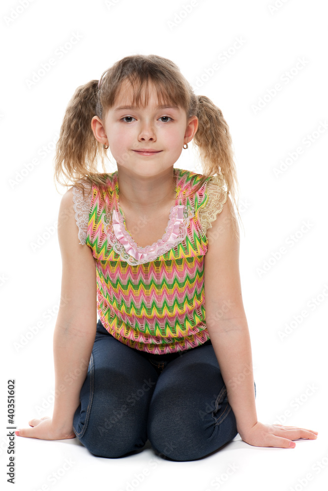 Pretty smiling  little girl