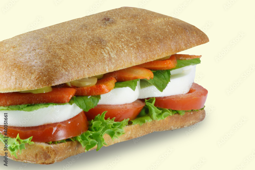 italian mozzarella ciabatta sandwich italian mozzarella ciabatta sandwich