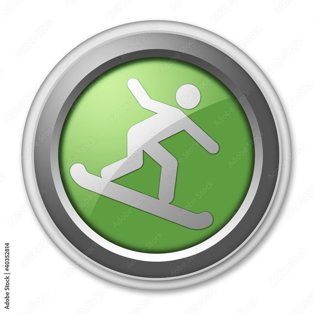 Green 3D Style Button 