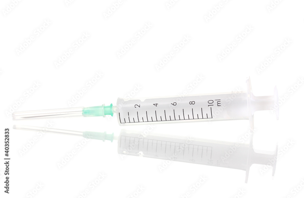 Syringe isolated on white Syringe isolated on white