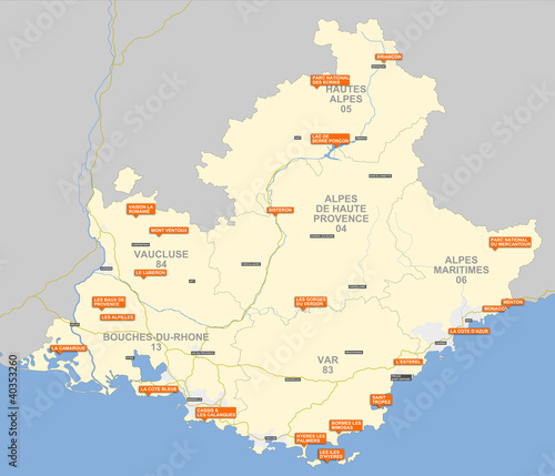 23 sites touristiques de la région PACA