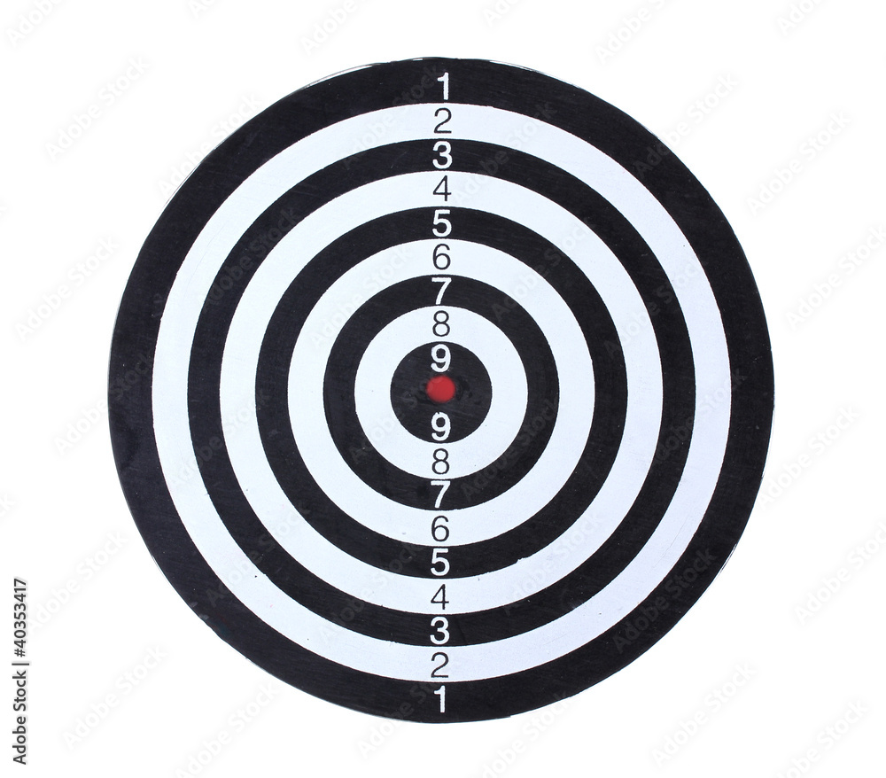 dart board isolated on white dart board isolated on white