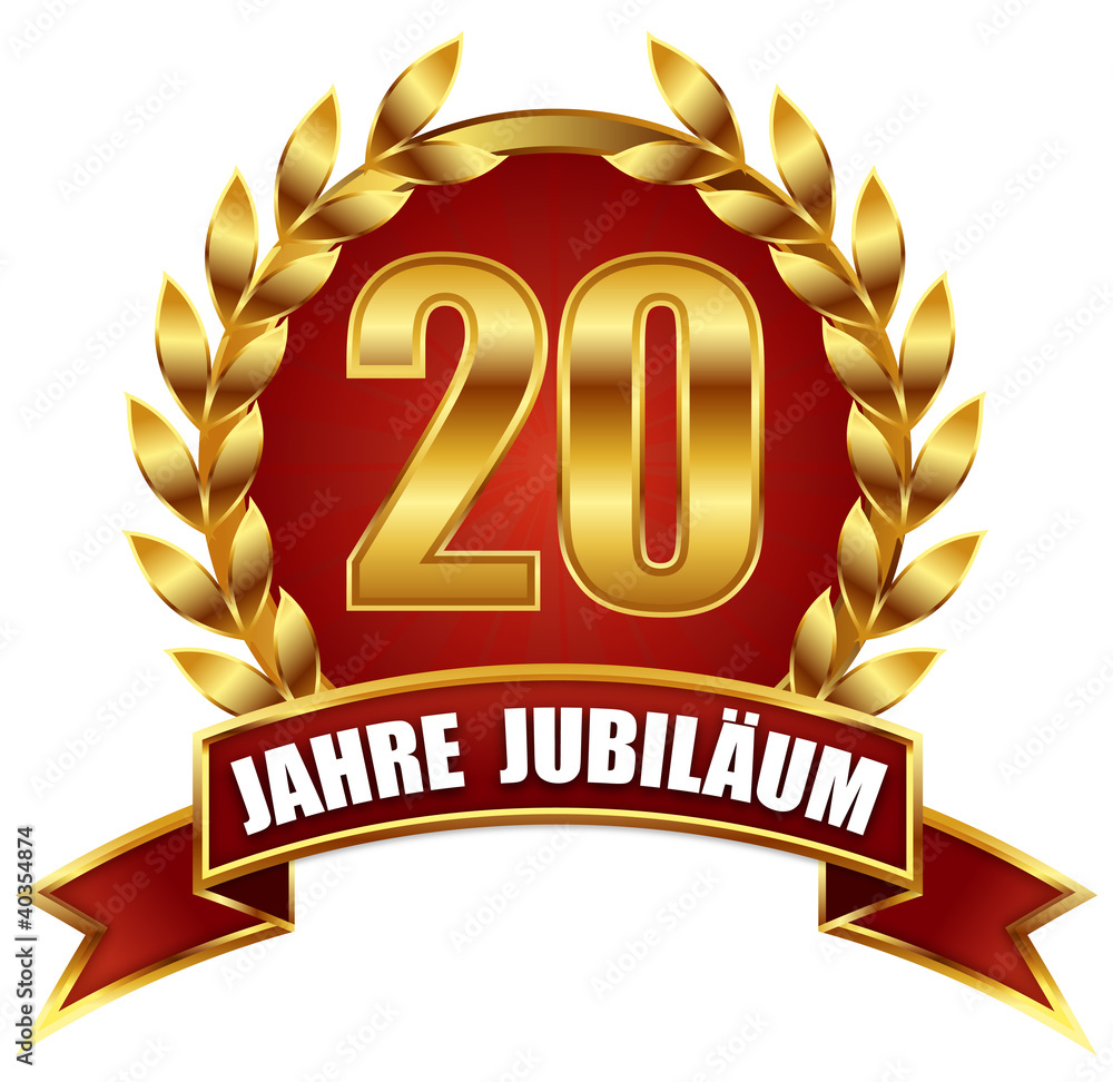20 Jahre Jubiläum Stock-Illustration | Adobe Stock