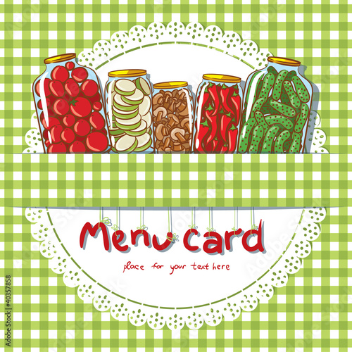 Menu Card Design Template