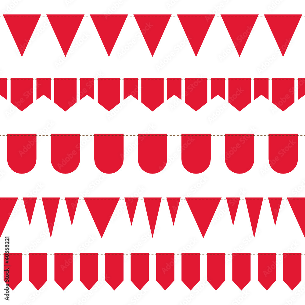 5 Seamless Festoons Red 5 Seamless Festoons Red