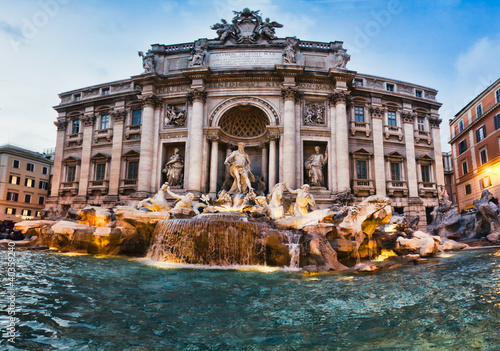 Fontana Trevi - the most famous of Rome's fountains in the world