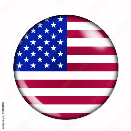 Button flag of United States of America
