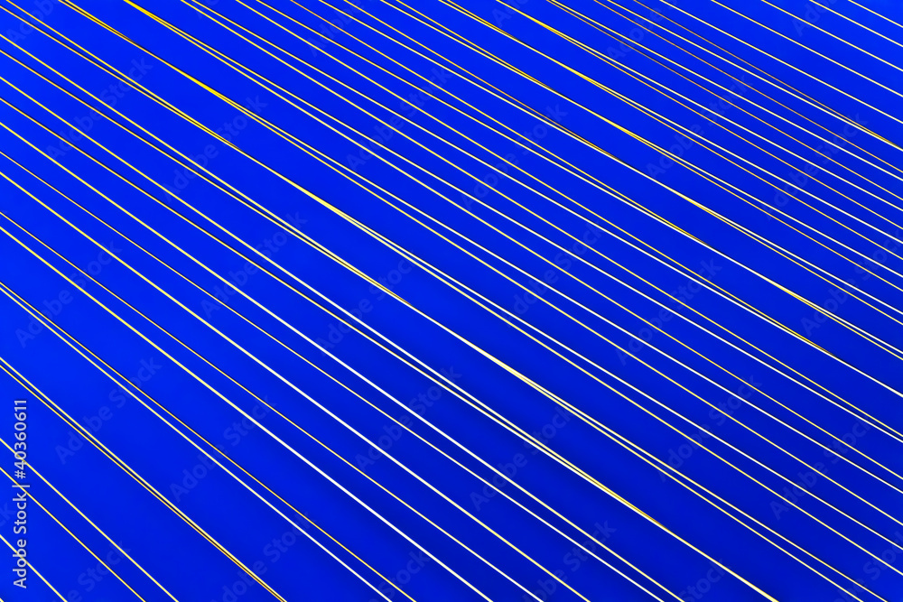 Fototapeta premium Abstract white light line on blue