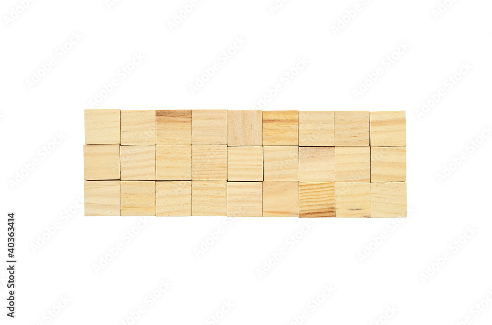 Cube blocks on white background Cube blocks on white background