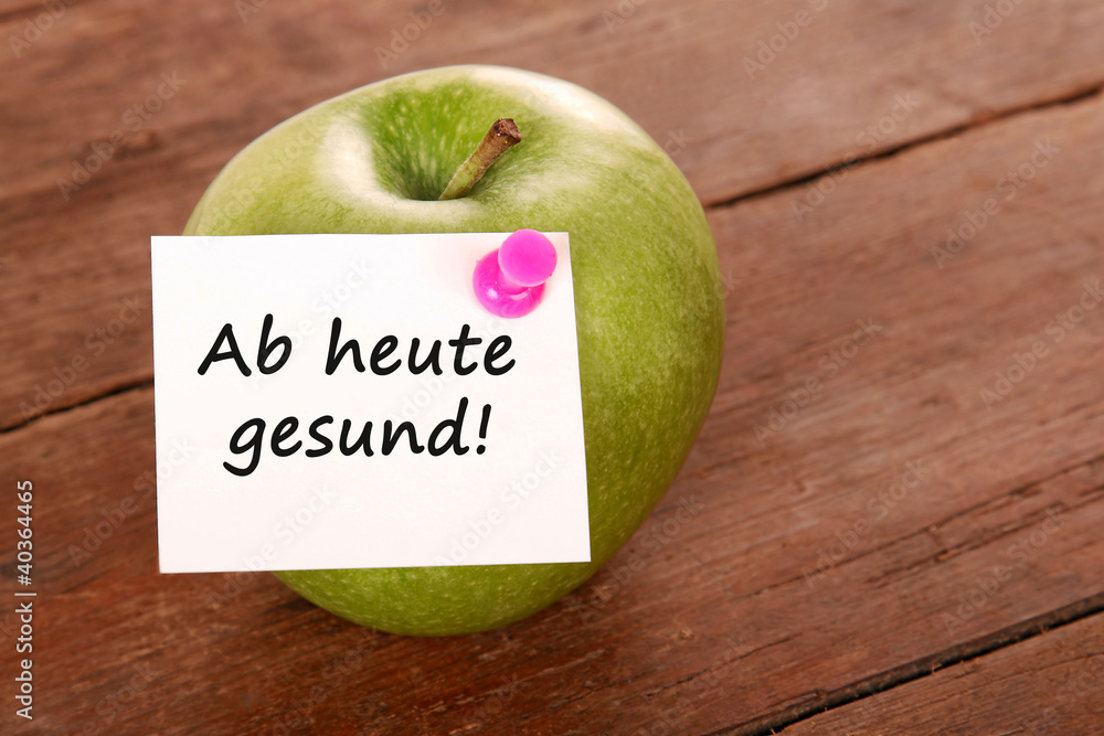 Bleiben Sie Gesund Groß Oder Klein Ab heute gesund! Stock-Foto | Adobe Stock