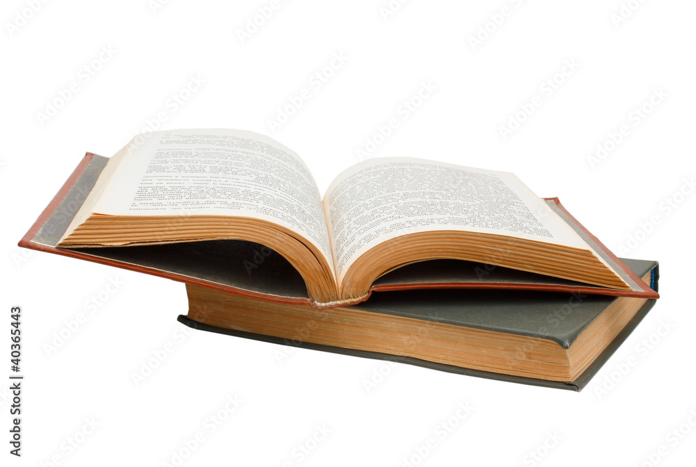 brown and gray old book isolated on white background brown and gray old book isolated on white background
