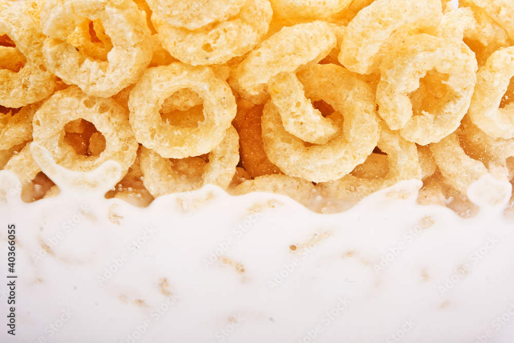 Corn flakes with milk Corn flakes with milk
