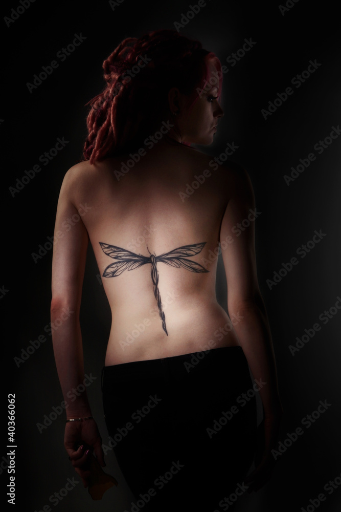 Obraz premium Portrait of woman with dreadlocks hair