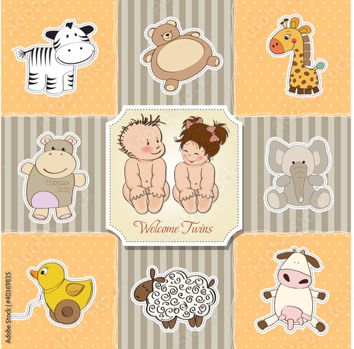 baby shower card template. vector illustration