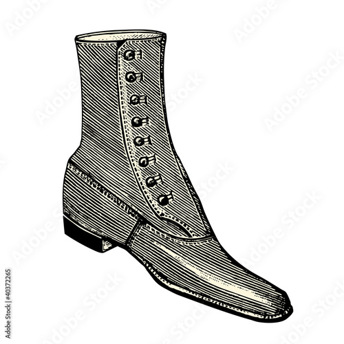 Bottine à boutons