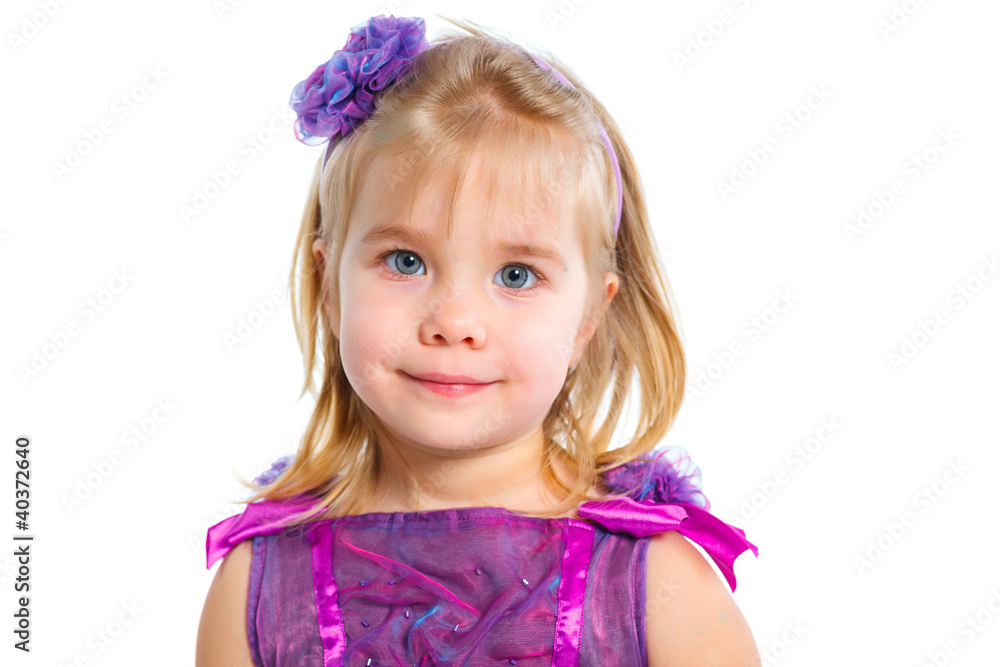 little girl, isolated on white little girl, isolated on white