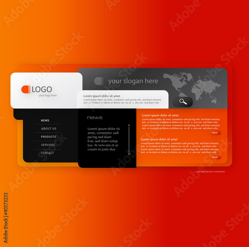 Vektor Website Design Template