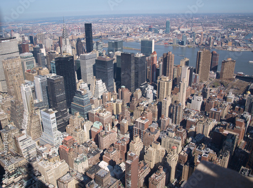 Cuadro en lienzo Partie de New-York vue du ciel