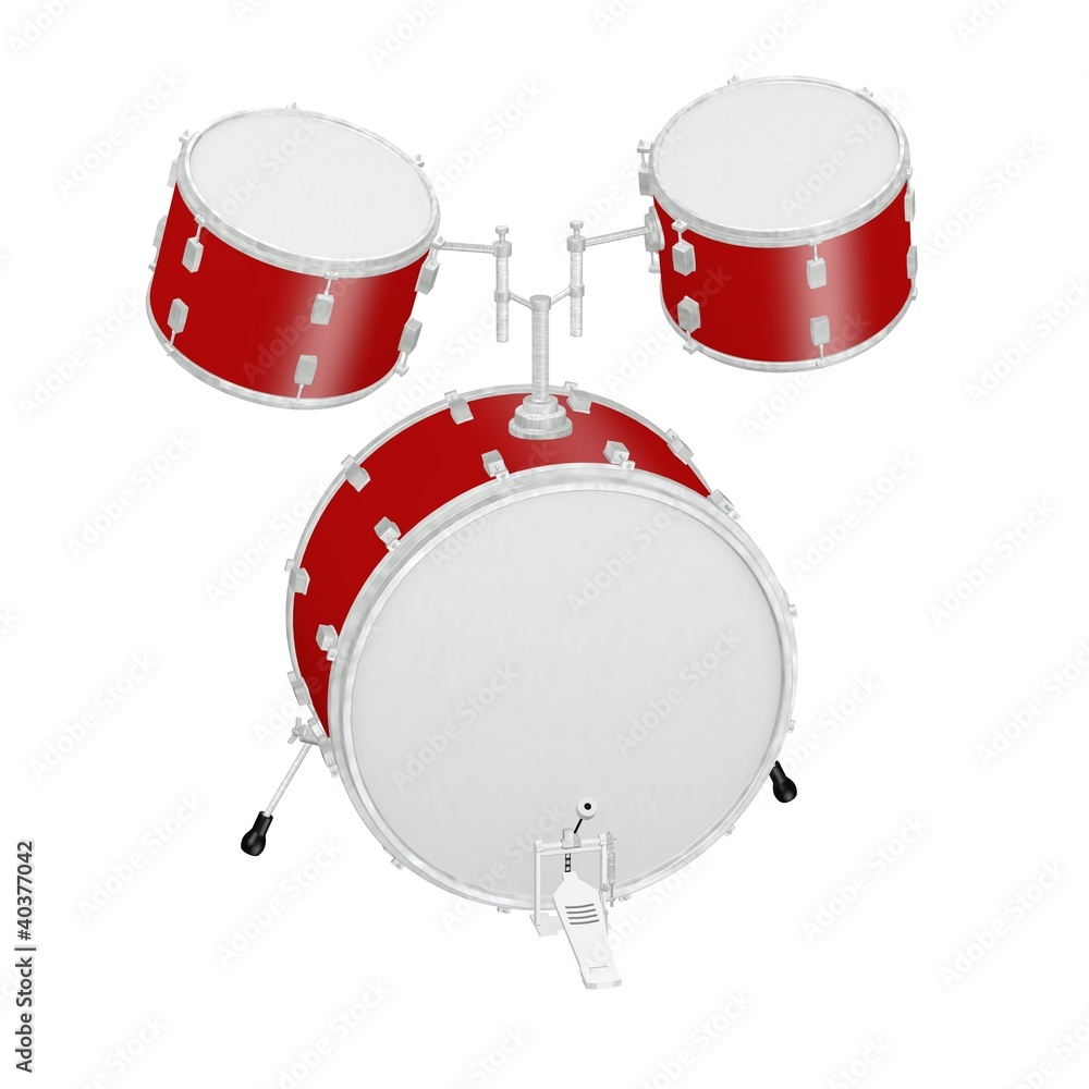3d render of drum instrument 3d render of drum instrument