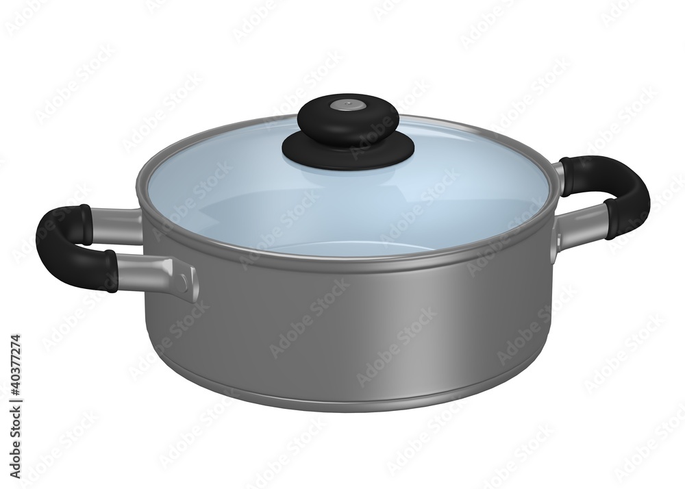 3d render of cooking pot