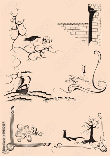 Decorative corner stories
