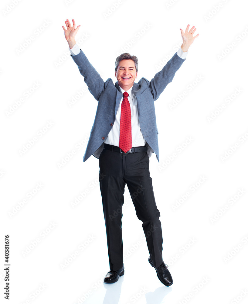 Happy businessman. Happy businessman.