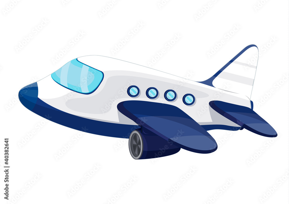 Naklejka premium Illustration of private jet plane