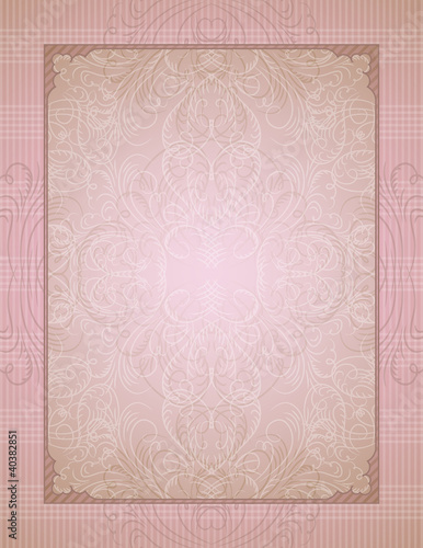 pink decorative background, vector