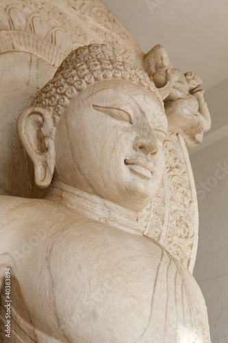 Image of Buddha from the Dhauli Shanti Stupa, Bhubaneswar photo