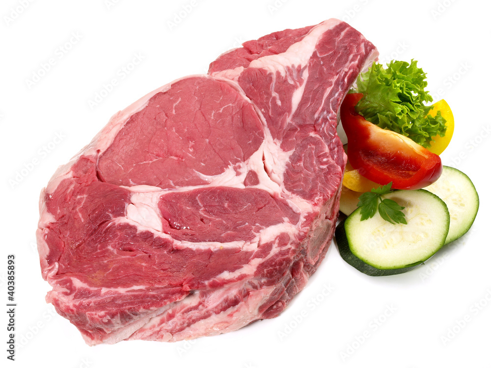 Steak vom Rind - roh