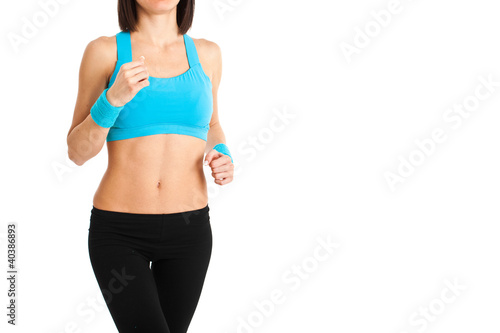 Fitness woman closeup