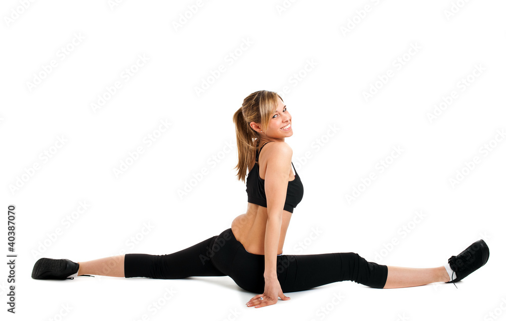 Fitness woman doing exercise Fitness woman doing exercise