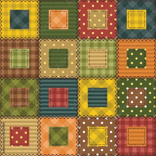 patchwork background with different patterns