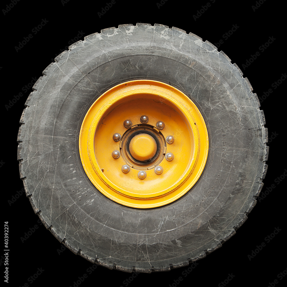 Isolated Truck Tire Isolated Truck Tire