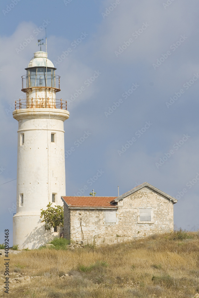 Lighthouse in Paphos, Cyprus Lighthouse in Paphos, Cyprus
