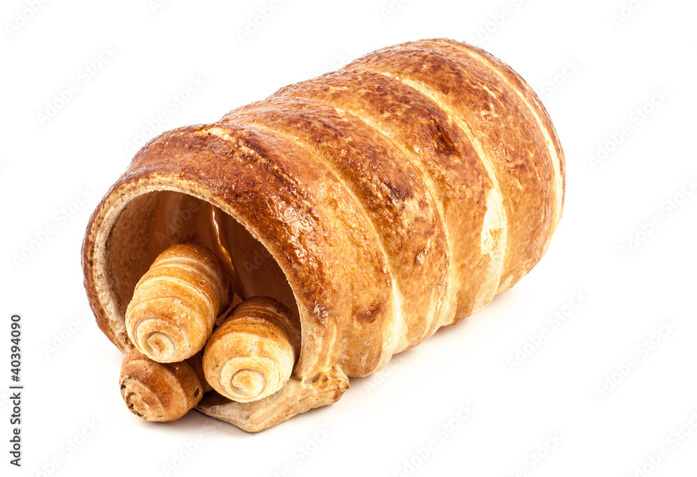 Big and small empty Cannoli pastry Big and small empty Cannoli pastry