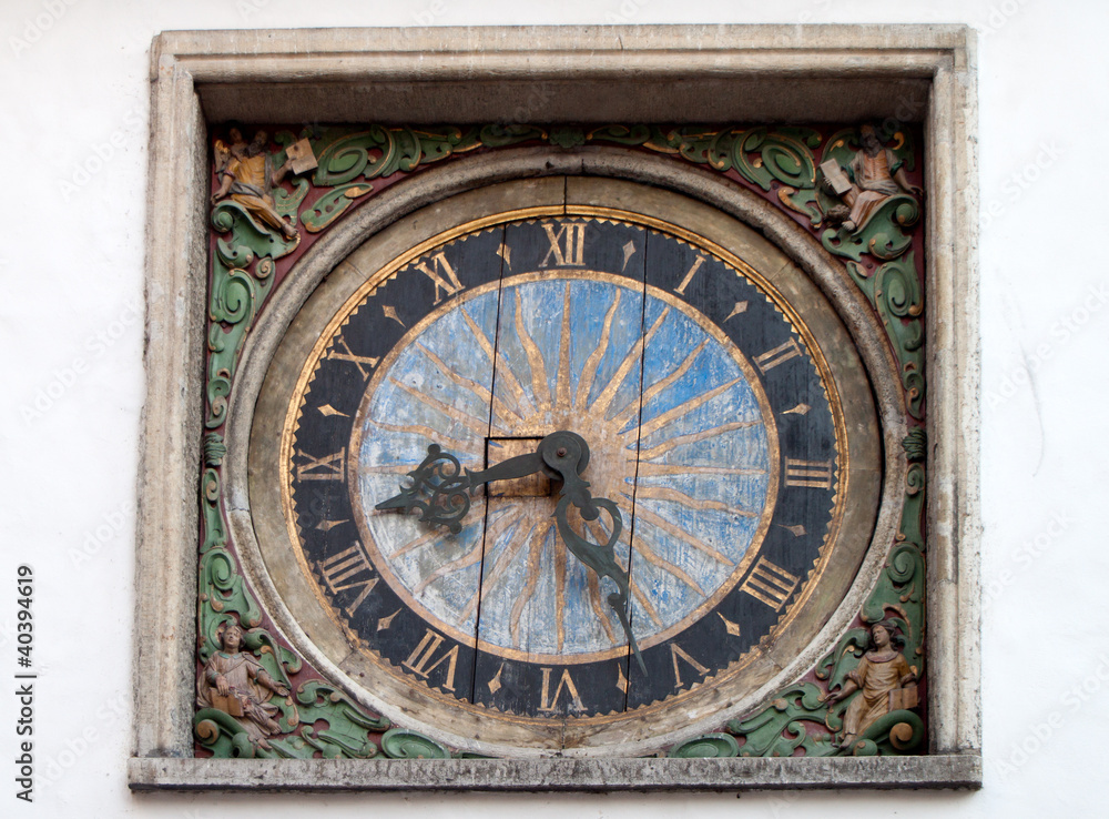 The oldest clock (1684) in Tallinn, Estonia. The oldest clock (1684) in Tallinn, Estonia.