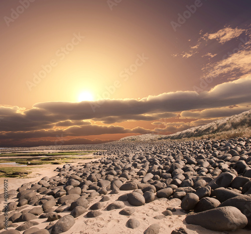 Rocky Beach in Northumberland