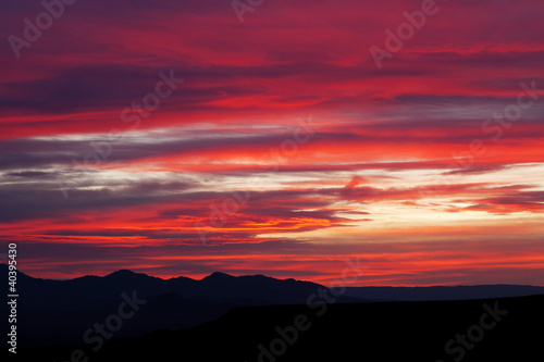 Mojave Desert Mountain Sunrise Landscape © James Phelps JR