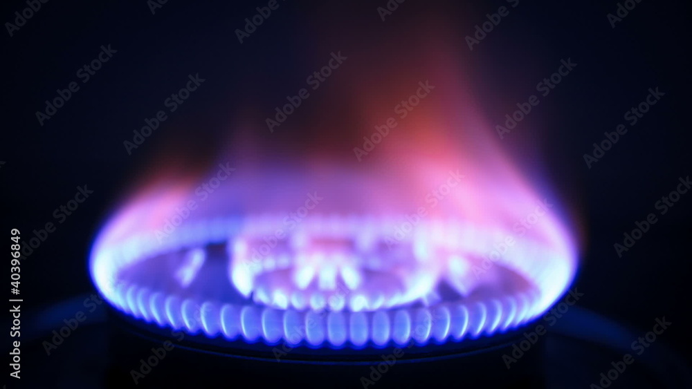 Time-lapse of Gas fire burns, Captured from 200 pictures
