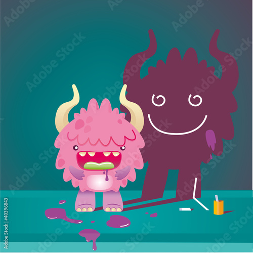 Las sombra alegre del monstruo