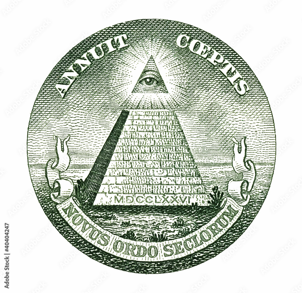 Картината върху платно Dollar pyramid