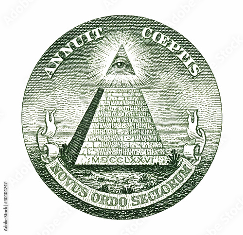 Dollar pyramid photo
