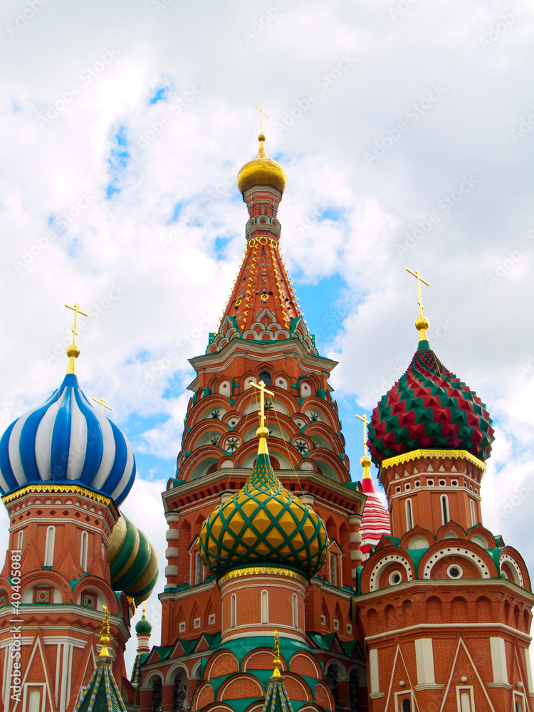 domes of Basil th Blessed, Moscow, Russia domes of Basil th Blessed, Moscow, Russia