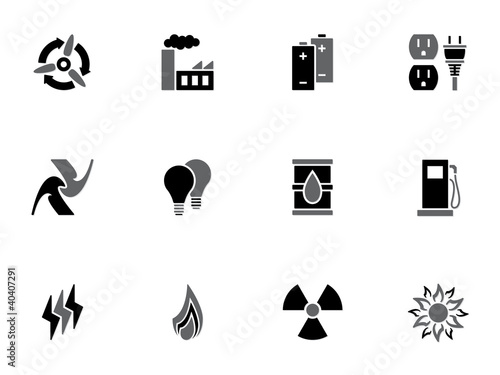 Energy icons set